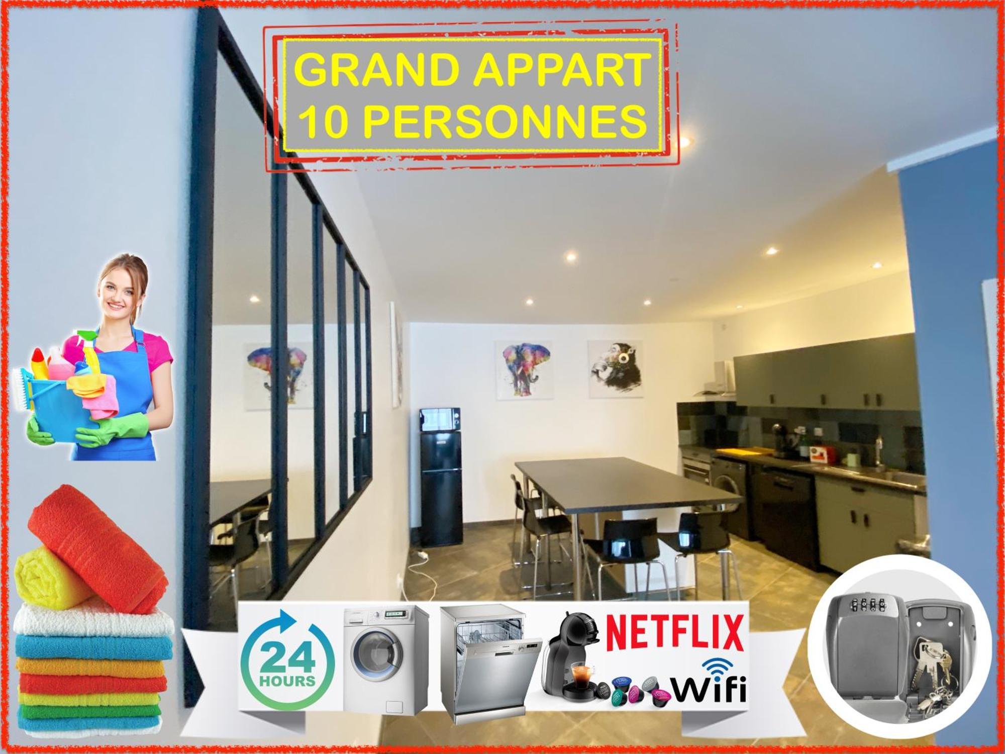CHIC&COSY GRAND APPART MODERNE Centre NETFLIX Saint-Etienne  Extérieur photo